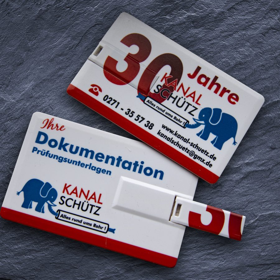 USB-Karte mit Vollfarbdruck